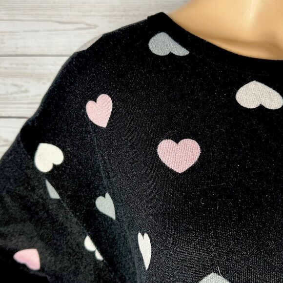 Rachel Roy Sweater Heart Pattern Soft Knit - Picture 3 of 12